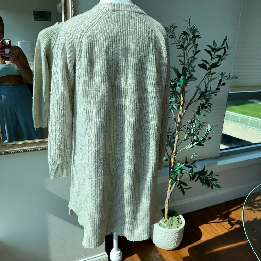 Madewell Speckled Ribbed Sweater Dress | Small - Picture 5 of 12